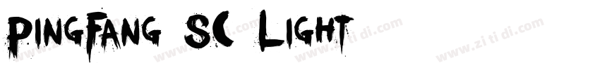 PingFang SC Light字体转换